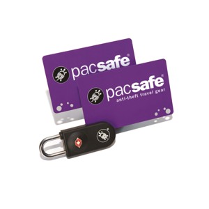 Pacsafe TSA lås med keycard Sort