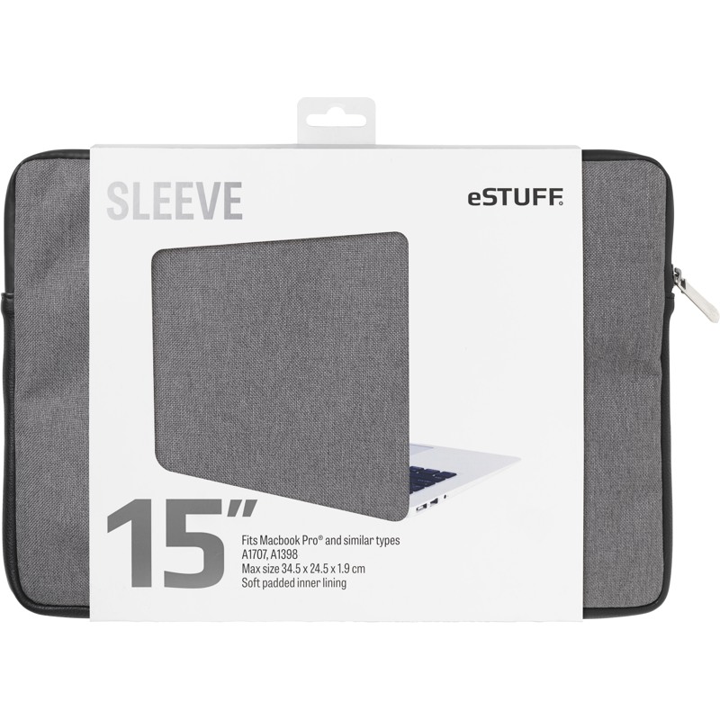 Estuff  Sleeve MacBook Pro"15" Grå 1
