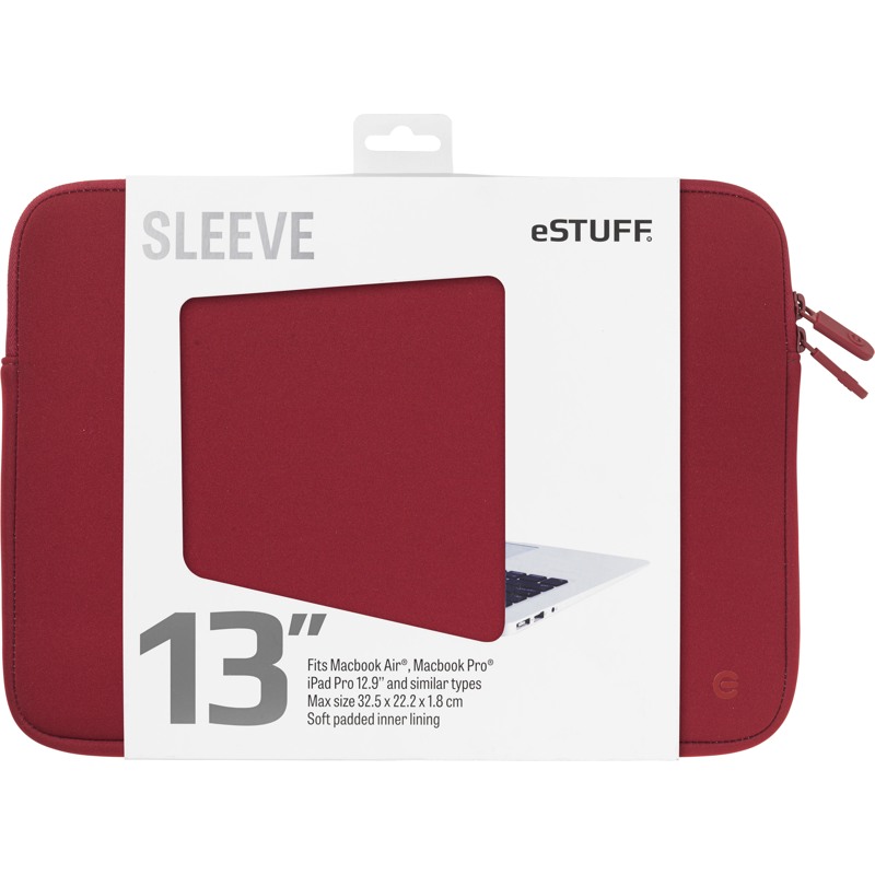 Estuff Sleeve MacBook Pro/Air, "13" Rød 1