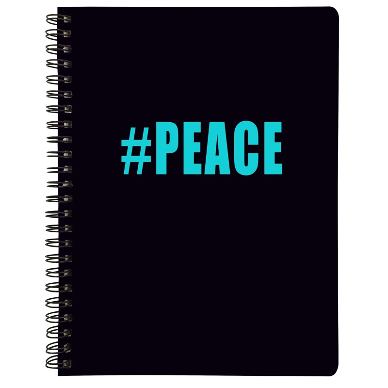  Note book A4 Peace NEW Sort/Turkis 1