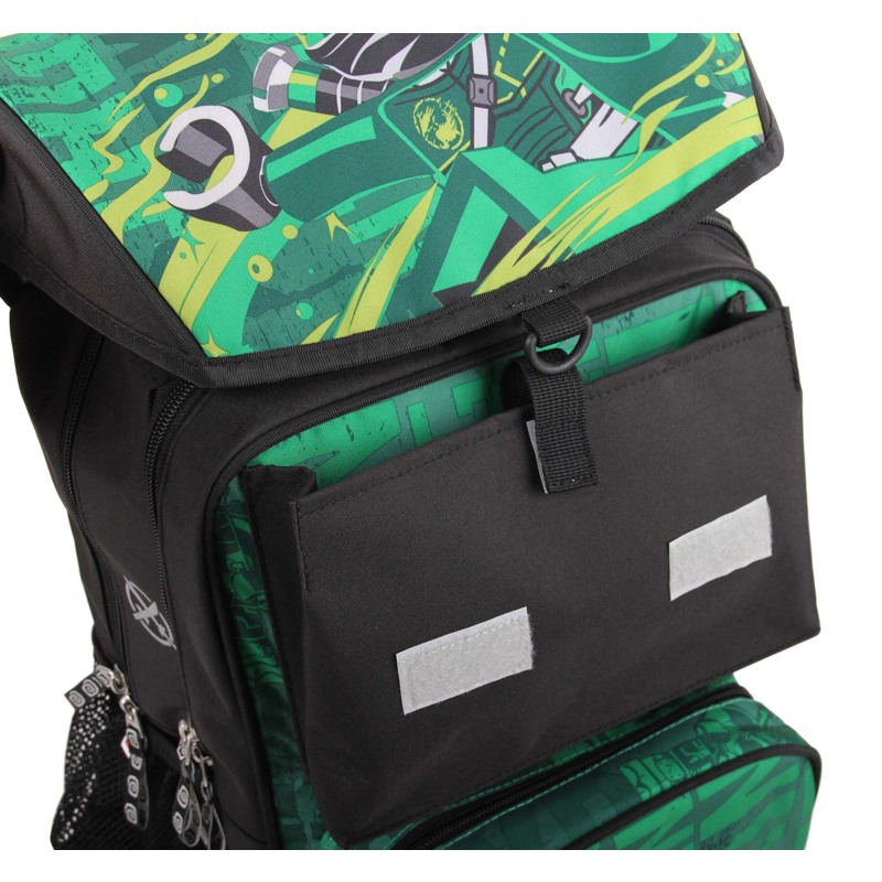 LEGO Skoletaske Maxi Ninjago Grøn mønster 9