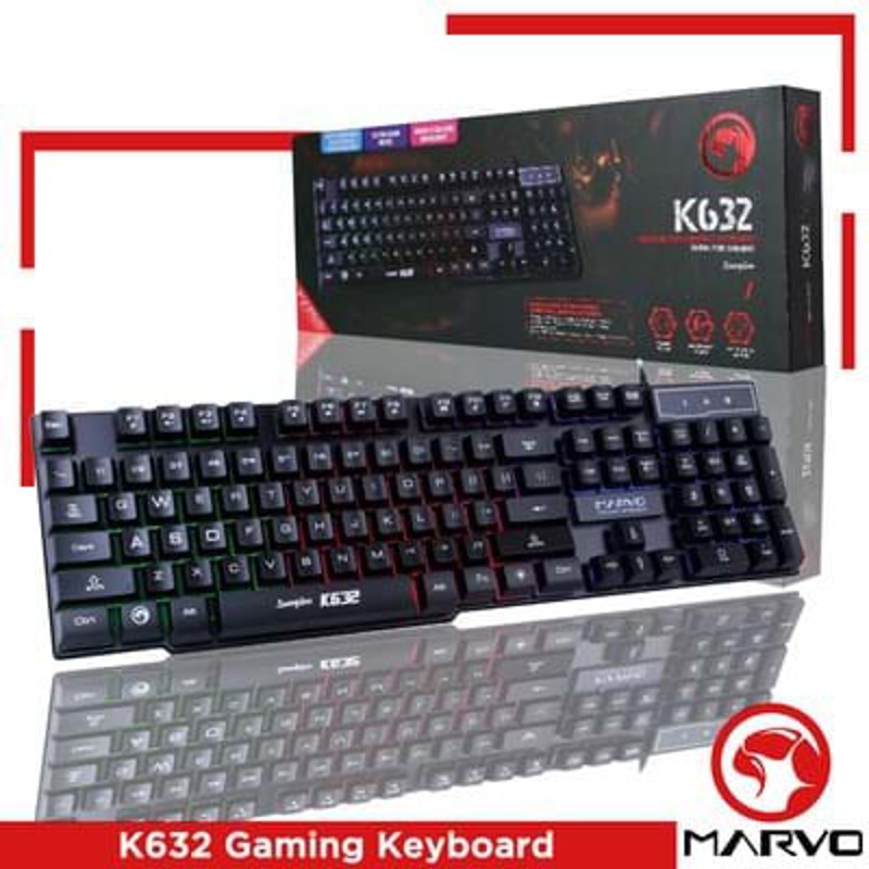 Marvo Gaming Tastatur Sort 3