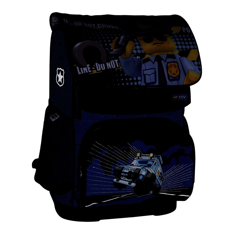 LEGO Bags Skoletaske Optimo City Police  Blå/sort 7