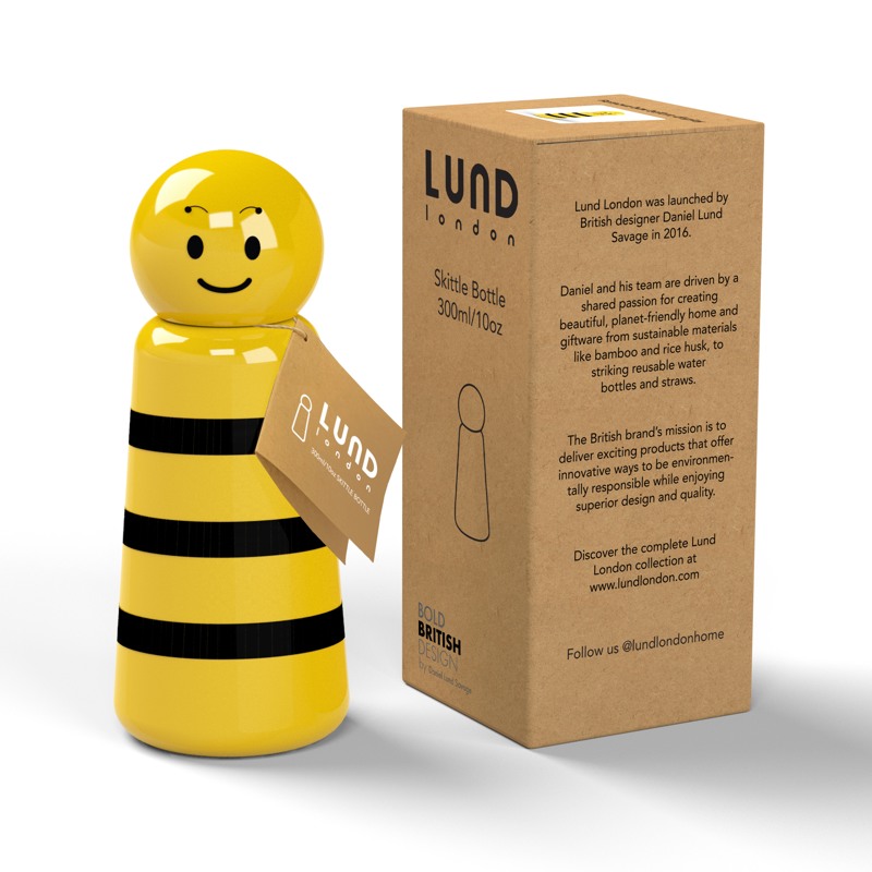 Lund London Termoflasker Mini Sort/Gul 2