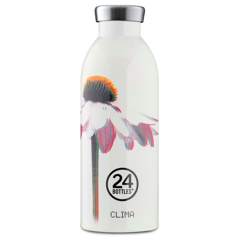 24Bottles Termoflaske Clima Bottle Hvid blomst 1