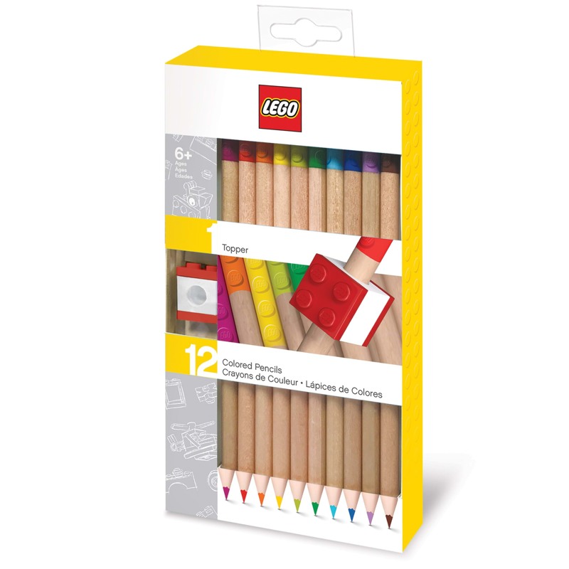 LEGO Bags Farveblyanter m/visketop 12 st Ass farver 1