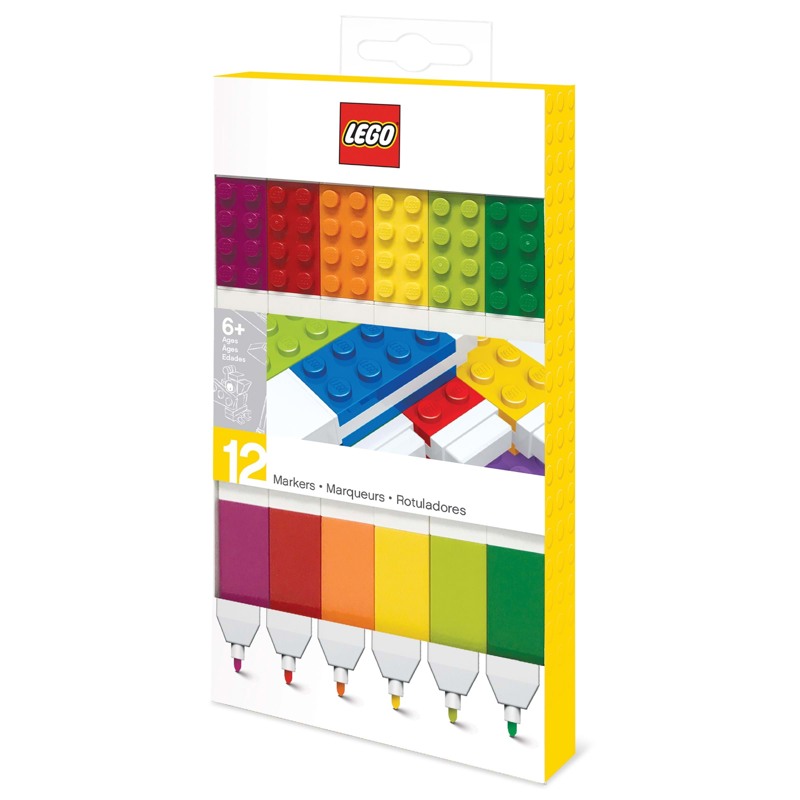 LEGO Marker 12 stk. Ass farver 1