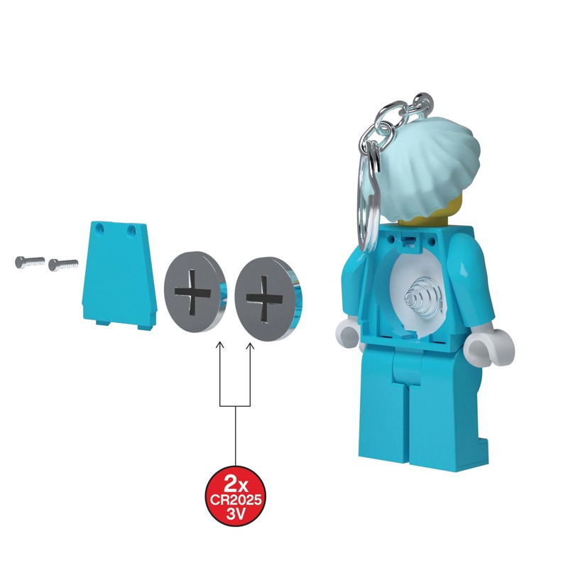 LEGO Nøglering m/LED lys Kirug Turkis 4