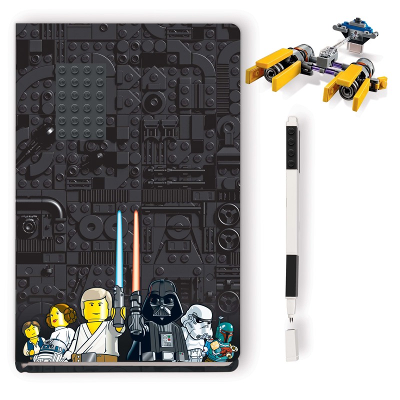 LEGO Bags Notesbog med indhold Podracer Gul 2