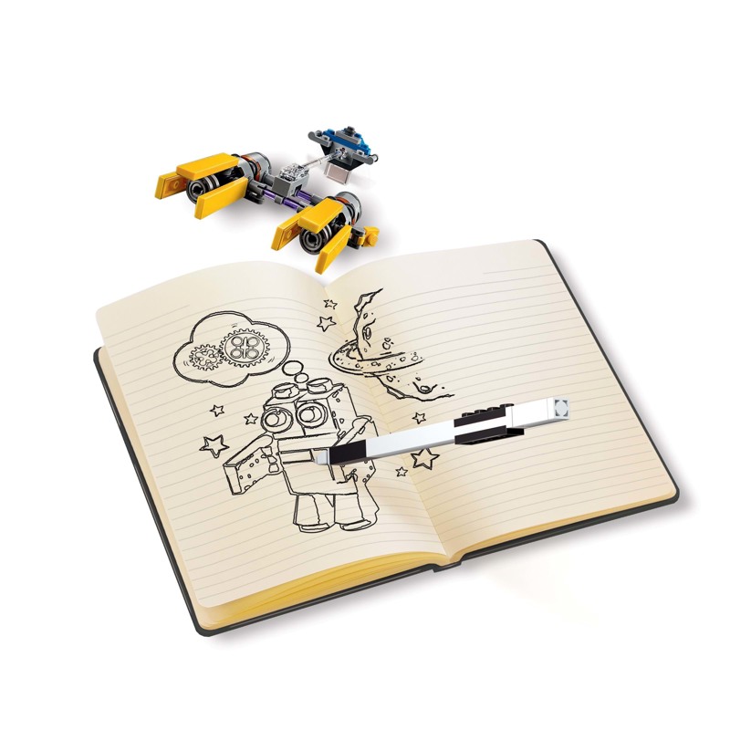 LEGO Bags Notesbog med indhold Podracer Gul 3