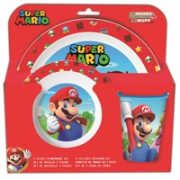 Super Mario Spisesæt Super Mario, 3 dele Blå 1