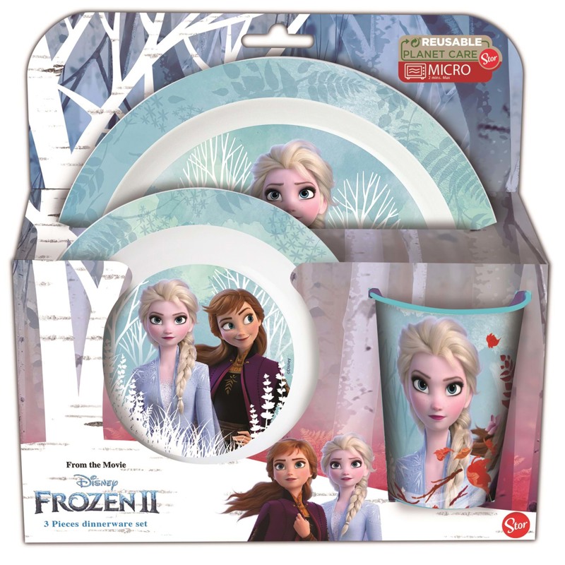 Frozen Spisesæt Frozen, 3 dele Lilla 1
