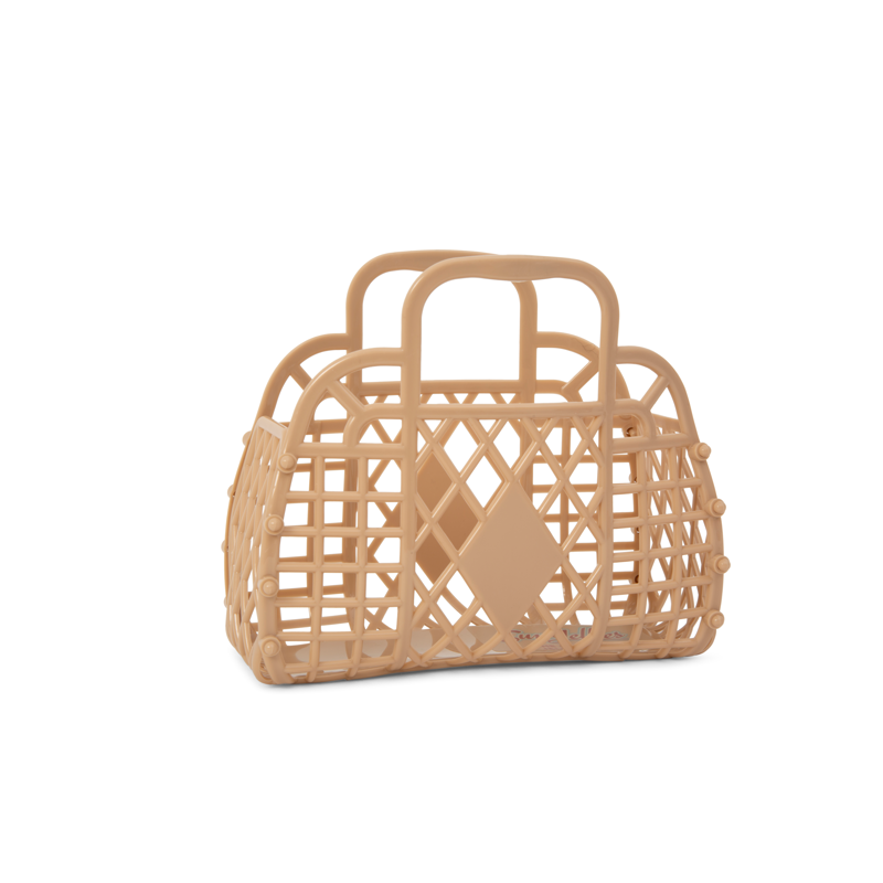 Sun Jellies Håndtaske Retro Basket Mini Beige 1