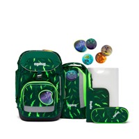 Ergobag Skoletaskesæt Pack Special Grøn mønster 1